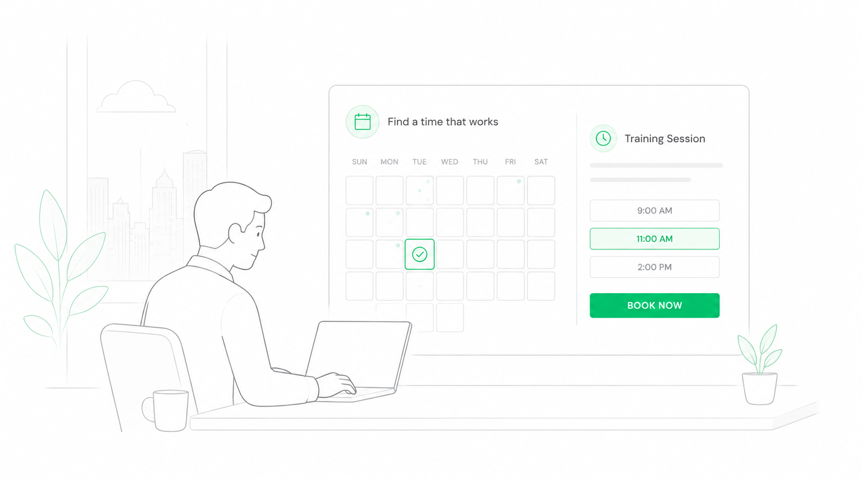 Booking a training session